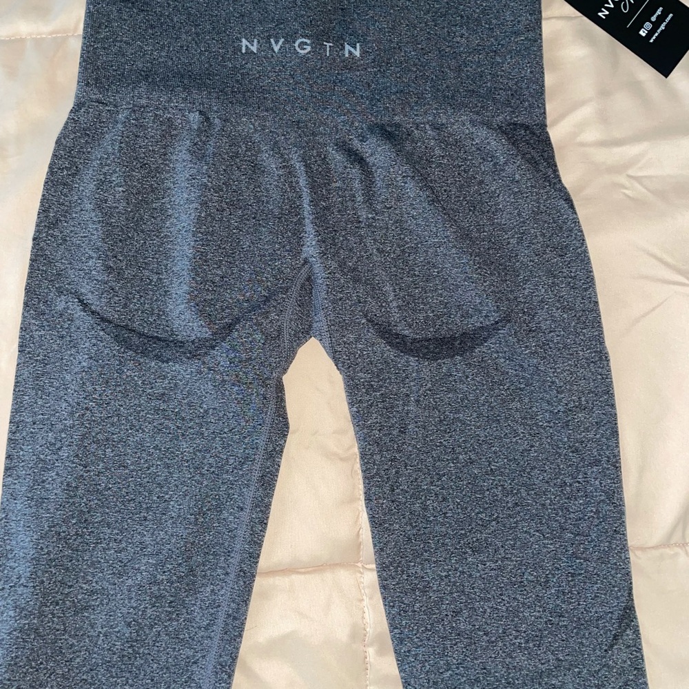 NVGTN brand Black Speckled contour seamless leggings